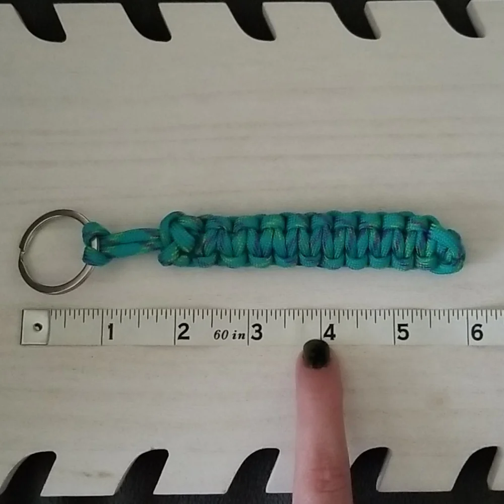 Blue Paracord Keychain